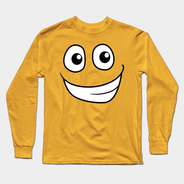 funny emoji cartoon face Long Sleeve T-Shirt by MNZStar